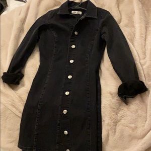 Zara denim black dress new with tags XS